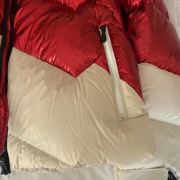 Perfect Moment Men’s Airview Duvet Red and White down Ski Jacket size L large - Picture 6 of 13